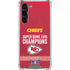 NFL Chiefs Super Bowl LVIII Champions Galaxy S23 FE Clear Case